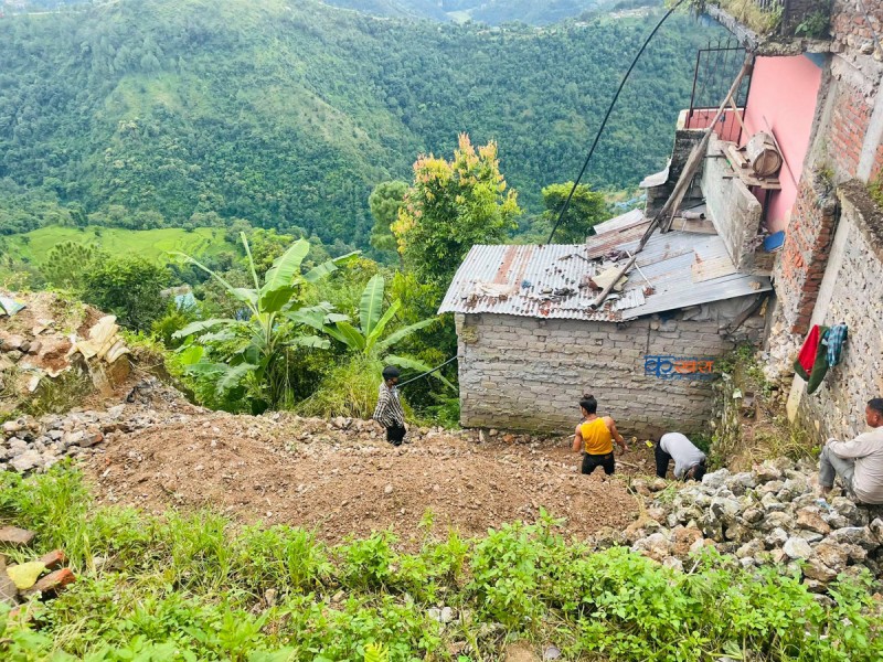 पार्टी कार्यालय बनाउँदै माओवादी केन्द्र रुकुम पश्चिम